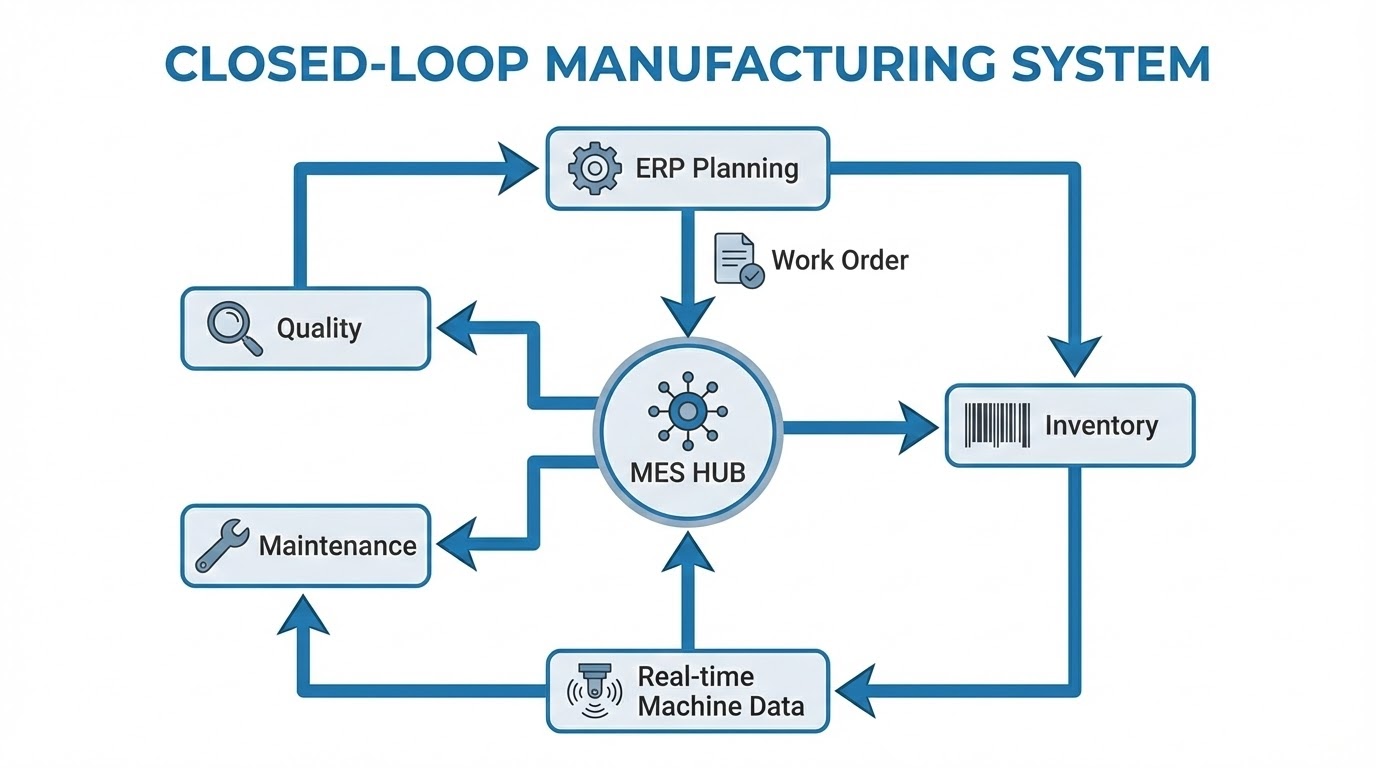 MES Core Functions Diagram