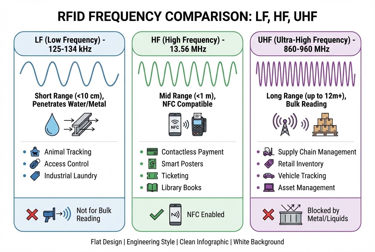 RFID Frequencies Comparison