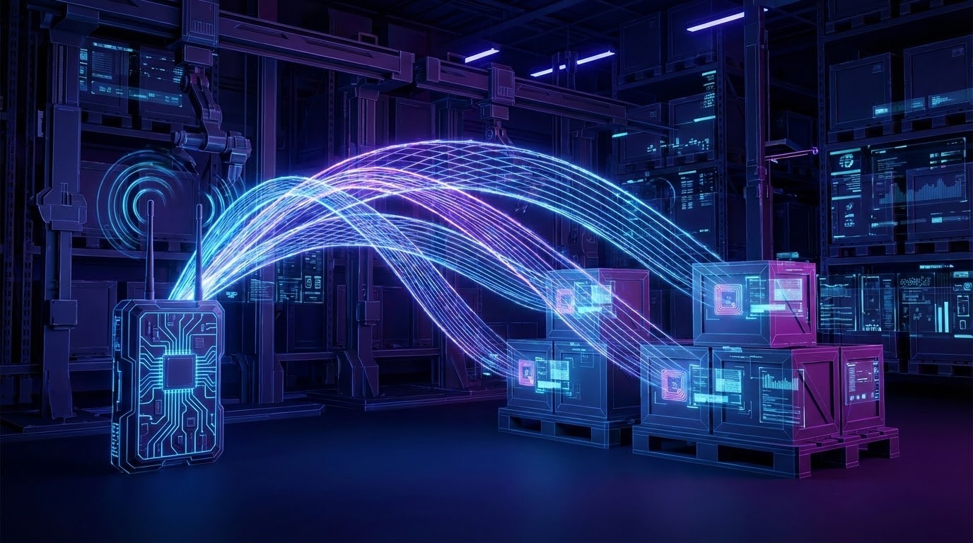 UHF RFID Technology Concept