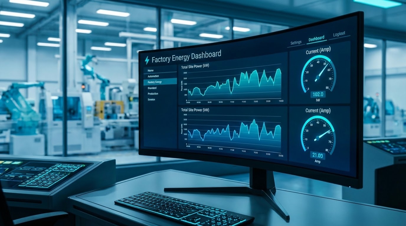 หน้าจอระบบ Factory Insight Dashboard