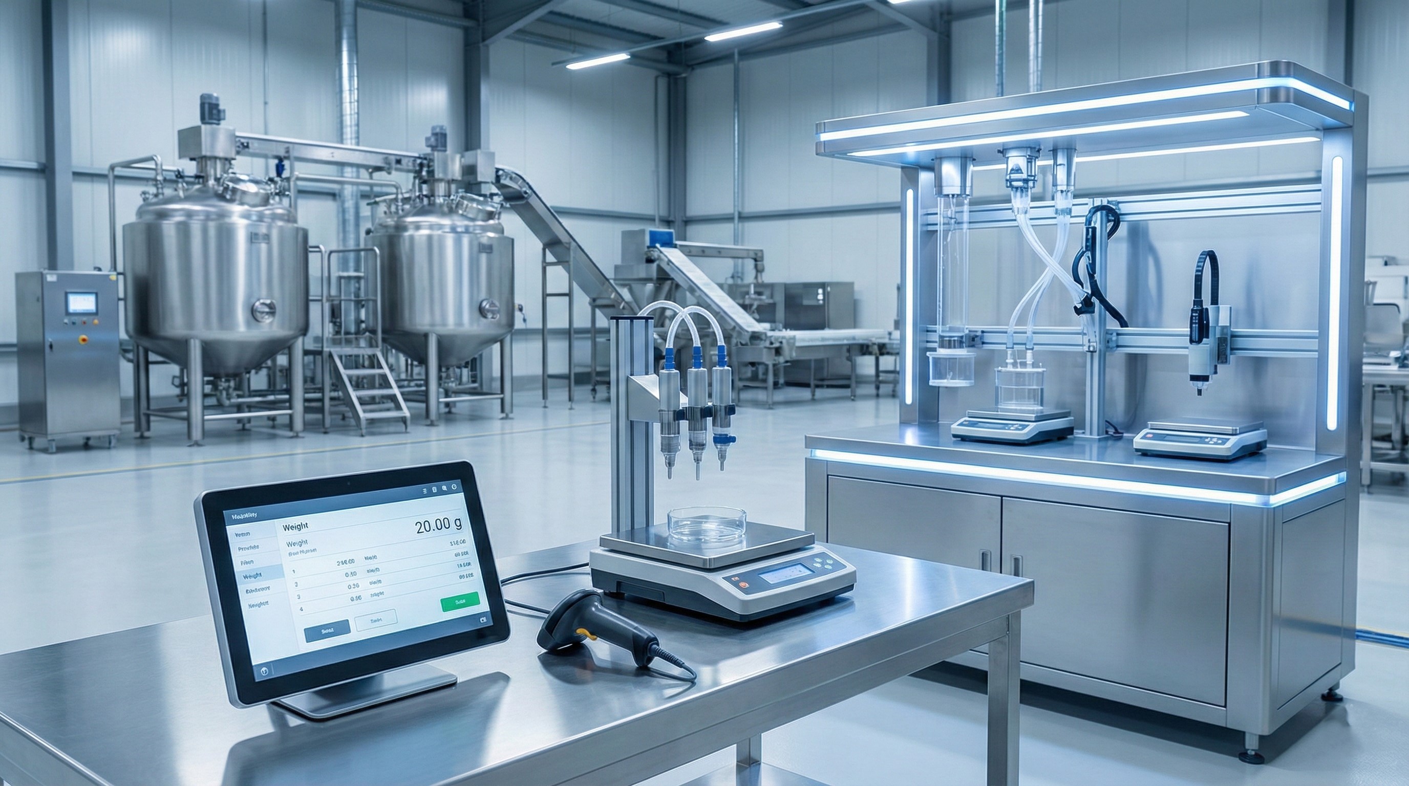 หน้าจอระบบควบคุมการผสมยาง